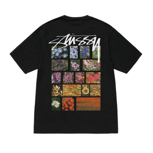 FLOWER GRID PIGMENT DYED TEE