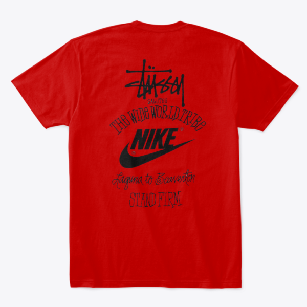 Nike x Stussy The Wide World Tribe Red T-Shirt