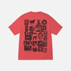 DOG COLLAGE RED RED TEE